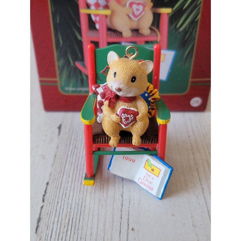 Heirloom Carlton Cards godchild 1999 ornament Xmas